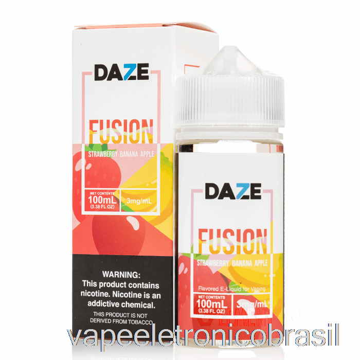 Vape Vaporesso Morango Banana Maçã - 7 Daze Fusion - 100ml 6mg